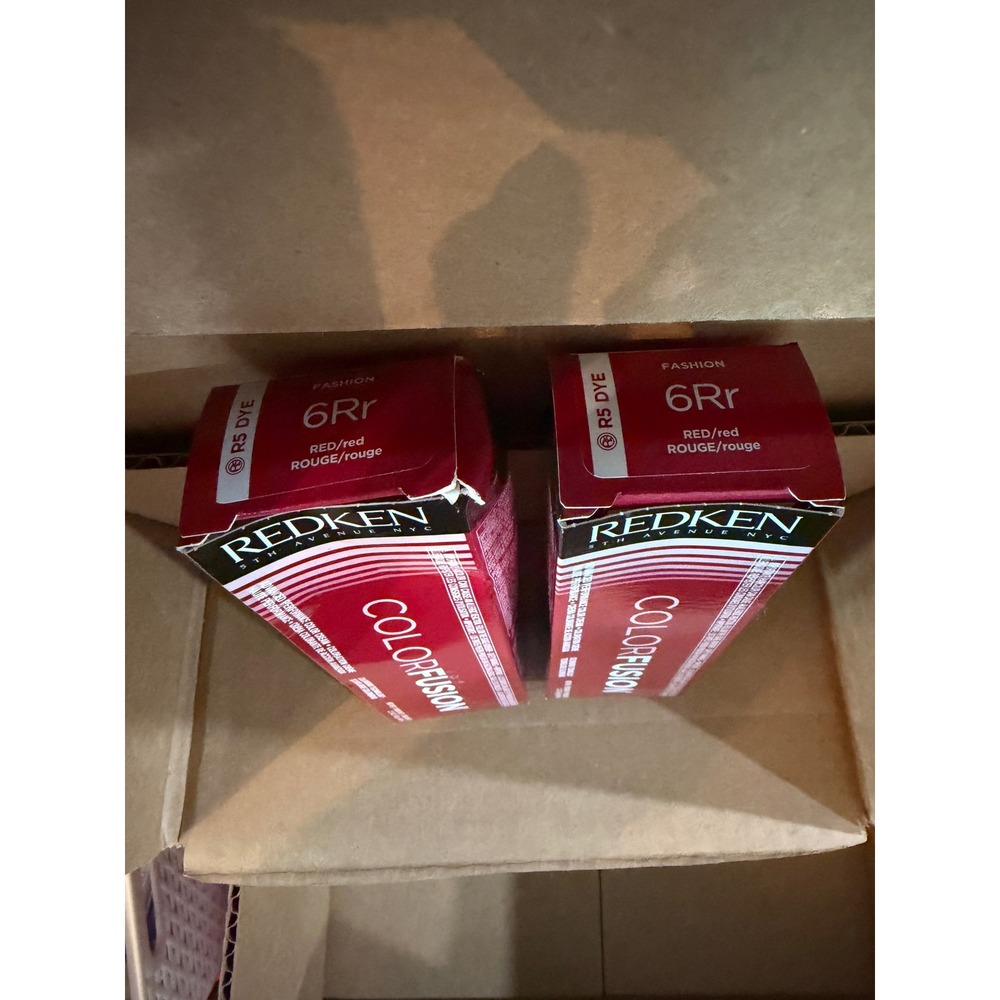 Redken ColorFusion Permanent Color Cream 6Rr Red/red Fashion 2.1oz Lot of 2 hair